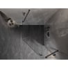 Mexen Lunar pentagonal shower enclosure right swing 80 x 90 cm, transparent, gun metal - 831-080P-090L-95-00-P