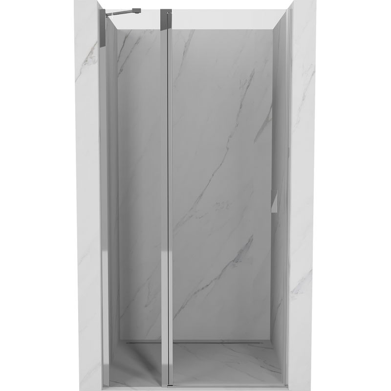 Mexen Mist 105 cm Hinged Shower Door, Transparent, Chrome - 8A4-105-000-01-00