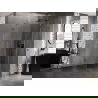 Mexen Lunar pentagonal right-hinged shower cabin 80 x 100 cm, transparent, gun metal - 831-080P-100L-95-00-P