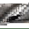 Mexen Lunar pentagonal right-hinged shower cabin 80 x 100 cm, transparent, gun metal - 831-080P-100L-95-00-P