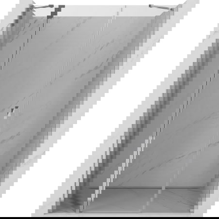 Mexen Mist 145 cm Pivot Shower Door, Transparent, Chrome - 8A4-145-001-01-00