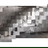 Mexen Lunar pentagonal shower enclosure right-opening 80 x 100 cm, transparent, brushed nickel - 831-080P-100L-97-00-P