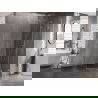 Mexen Lunar pentagonal hinged right shower cabin 90 x 100 cm, transparent, brushed nickel - 831-090P-100L-97-00-P