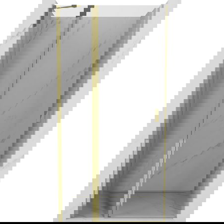 Mexen Mist 100 cm Hinged Shower Door, Transparent, Gold - 8A4-100-000-50-00