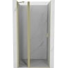 Mexen Mist 70 cm Hinged Shower Door, Transparent, Brushed Gold - 8A4-070-000-55-00