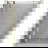 Mexen Mist hinged shower doors 130 cm, transparent, gold - 8A4-130-001-50-00
