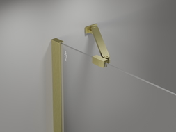 Mexen Mist shower door swing 120 cm, transparent, gold brushed - 8A4-120-001-55-00