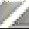 Mexen Mist pivot shower doors 140 cm, transparent, gold brushed - 8A4-140-001-55-00
