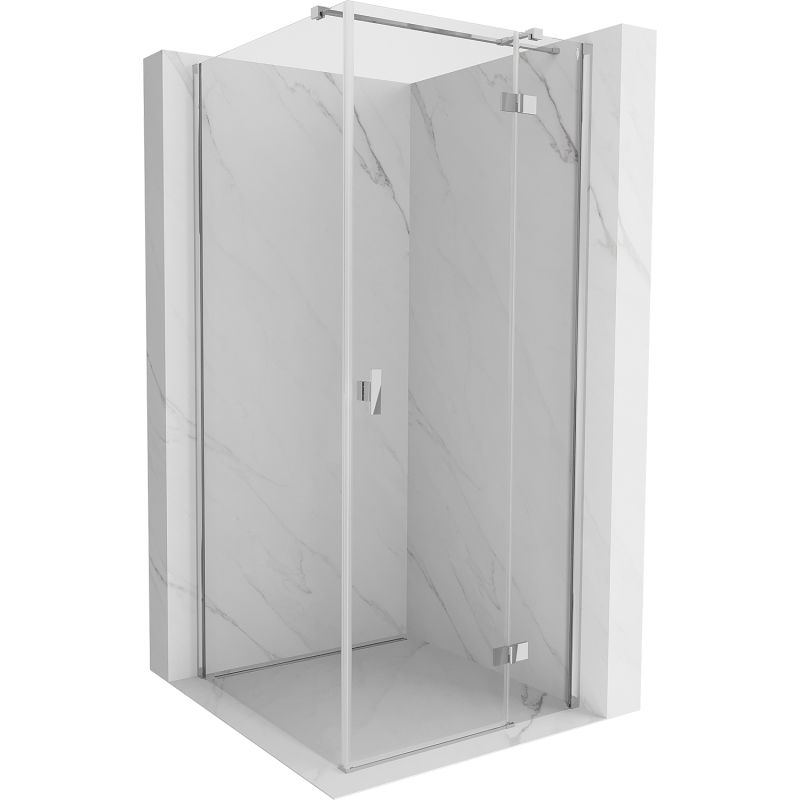 Mexen Mist H T shower cabin pivot right 70 x 70 cm, transparent, chrome - 8A5T-070-070-01-00-P
