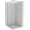 Mexen Mist-H T Right-Hinged Shower Enclosure 70 x 70 cm, Transparent, Chrome - 8A5T-070-070-01-00-P