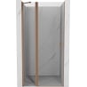 Mexen Mist 90 cm Pivot Shower Door, Transparent, Brushed Copper - 8A4-090-000-65-00