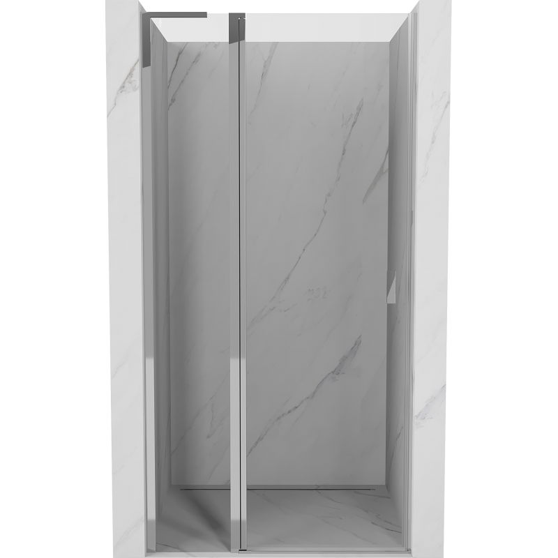 Mexen Mist L 100 cm Hinged Shower Door, Transparent, Chrome - 8A4L-100-000-01-00