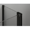 Mexen Mist 155 cm Swing Shower Doors, Transparent, Black - 8A4-155-001-70-00