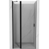 Mexen Mist hinged shower door 75 cm, transparent, black - 8A4-075-000-70-00