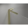 Mexen Mist L 120 cm Hinged Shower Door, Transparent, Gold - 8A4L-120-000-50-00