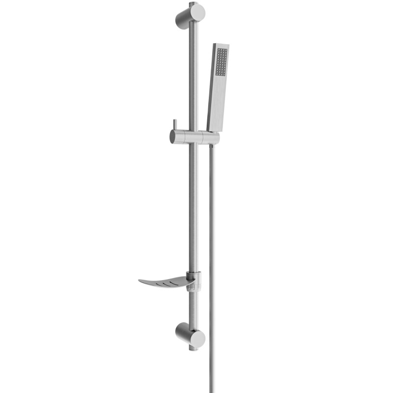 Mexen DF00 sliding shower set, brushed gun gray - 785004582-66
