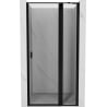 Mexen Mist shower doors right swing 100 cm, black frame, black - 8A4-100-000-70-70-P