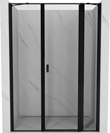 Mexen Mist right-hinged shower door 120 cm, black frame, black - 8A4-120-001-70-70-P
