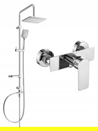 Mexen Sven surface-mounted shower set with a rainmaker and mixer tap Alexa, Chrome - 71240262-00