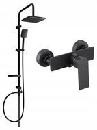 Mexen Sven surface-mounted shower set with a rainmaker and mixer tap Alexa, Black - 71240262-70