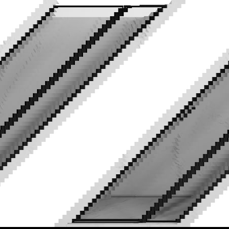 Mexen Mist L shower doors right hinged 120 cm, black frame, black - 8A4L-120-000-70-70-P