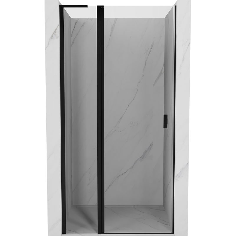 Mexen Mist L Shower Door Hinged 95 cm, Transparent, Black - 8A4L-095-000-70-00