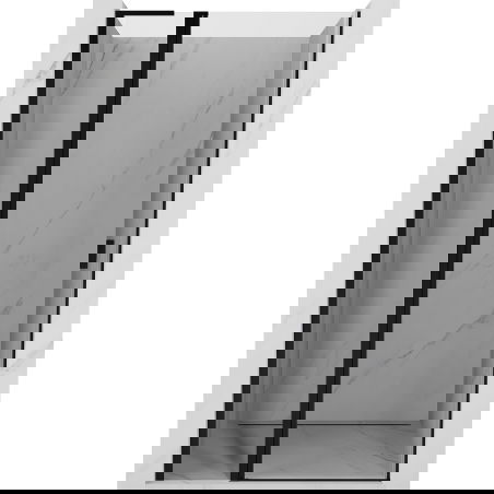 Mexen Mist L hinged shower door 105 cm, transparent, black - 8A4L-105-000-70-00