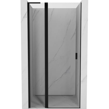 Mexen Mist L 120 cm Swing Shower Door, Transparent, Black - 8A4L-120-000-70-00