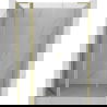 Mexen Mist L hinged shower doors 145 cm, transparent, brushed gold - 8A4L-145-001-55-00