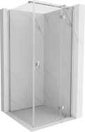 Mexen Mist-H T Right Hinged Shower Enclosure 80 x 80 cm, Transparent, Chrome - 8A5T-080-080-01-00-P