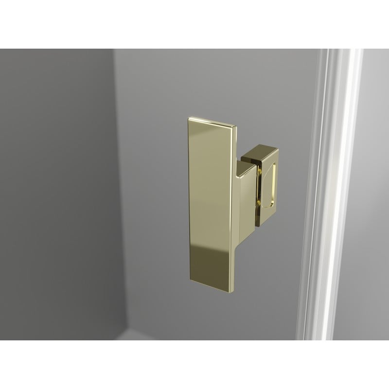 Mexen Mist-H T left pivot shower cabin 85 x 120 cm, transparent, gold - 8A5T-085-120-50-00-L