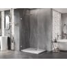 Mexen Lunar-B Hinged Shower Enclosure Left 90 x 80 cm, Transparent, Chrome - 832-090-080-01-00-L