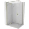 Mexen Mist H T Shower Enclosure Swing Left 105 x 120 cm, Transparent, Gold - 8A5T-105-120-50-00-L