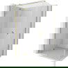 Mexen Mist H T left swing shower cabin 110 x 120 cm, transparent, gold - 8A5T-110-120-50-00-L