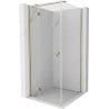 Mexen Mist-H T Left-Hand Hinged Shower Enclosure 120 x 120 cm, Transparent, Gold - 8A5T-120-120-50-00-L