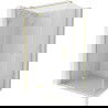 Mexen Mist H T shower cabin hinged left 90 x 70 cm, transparent, brushed gold - 8A5T-090-070-55-00-L