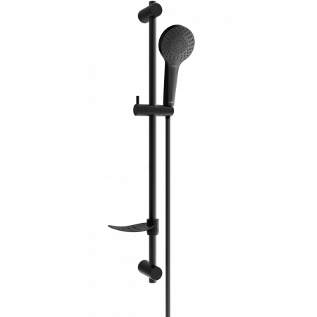 Mexen DF05 sliding shower set, Black - 785054582-70