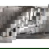 Mexen Lunar-B right hinged shower cabin 90 x 90 cm, transparent, chrome - 832-090-090-01-00-P