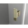 Mexen Mist H T Right Hinged Shower Enclosure 75 x 90 cm, Transparent, Gold - 8A5T-075-090-50-00-P