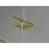 Mexen Mist H T Right Hinged Shower Enclosure 75 x 90 cm, Transparent, Gold - 8A5T-075-090-50-00-P