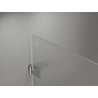 Mexen Lunar-B L Hinged Shower Enclosure Left 90 x 80 cm, Transparent, Chrome - 832L-090-080-01-00-L