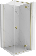 Mexen Mist H T shower enclosure hinged right 100 x 100 cm, transparent, gold - 8A5T-100-100-50-00-P