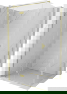 Mexen Mist-H T hinged shower cabin left 100 x 90 cm, transparent, brushed gold - 8A5T-100-090-55-00-L