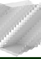 Mexen Lunar-B left hinged shower enclosure 75 x 70 cm, transparent, white - 832-075-070-20-00-L