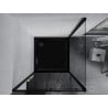 Mexen Apia 90 x 90 cm Sliding Shower Cabin, Transparent, Black + Flat Tray, Black - 840-090-090-70-00-4070B