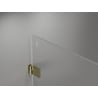 Mexen Lunar-B left hinged shower cabin 100 x 70 cm, transparent, gold - 832-100-070-50-00-L