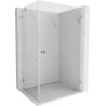 Mexen Lunar-B right-opening shower cabin 85 x 80 cm, transparent, gold - 832-085-080-50-00-P