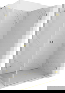 Mexen Lunar-B right hinged shower cabin 95 x 90 cm, transparent, gold - 832-095-090-50-00-P