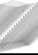 Mexen Lunar-B Right Hinged Shower Cabin 90 x 70 cm, Transparent, Brushed Gold - 832-090-070-55-00-P