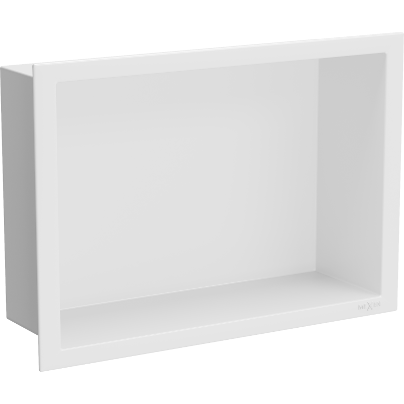 Mexen X-Wall-R recessed shelf with flange 30 x 20 cm, white - 1920302010